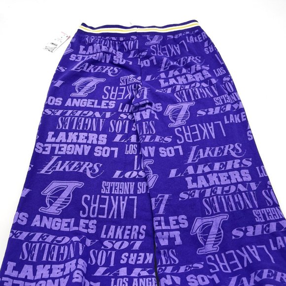 Los Angeles Lakers NBA Basketball Size-M or XL Purple Drawstring Sweatpants-NWT - Picture 3 of 5